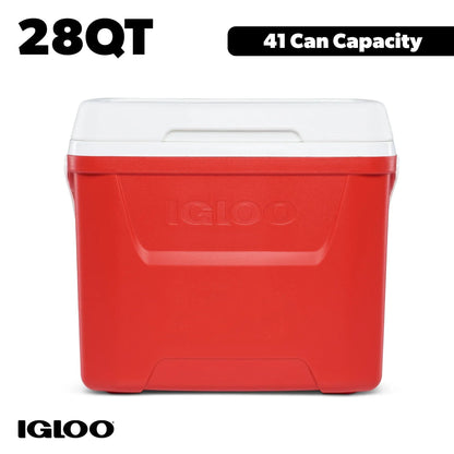 Igloo 28 QT Laguna Ice Chest Cooler, Red