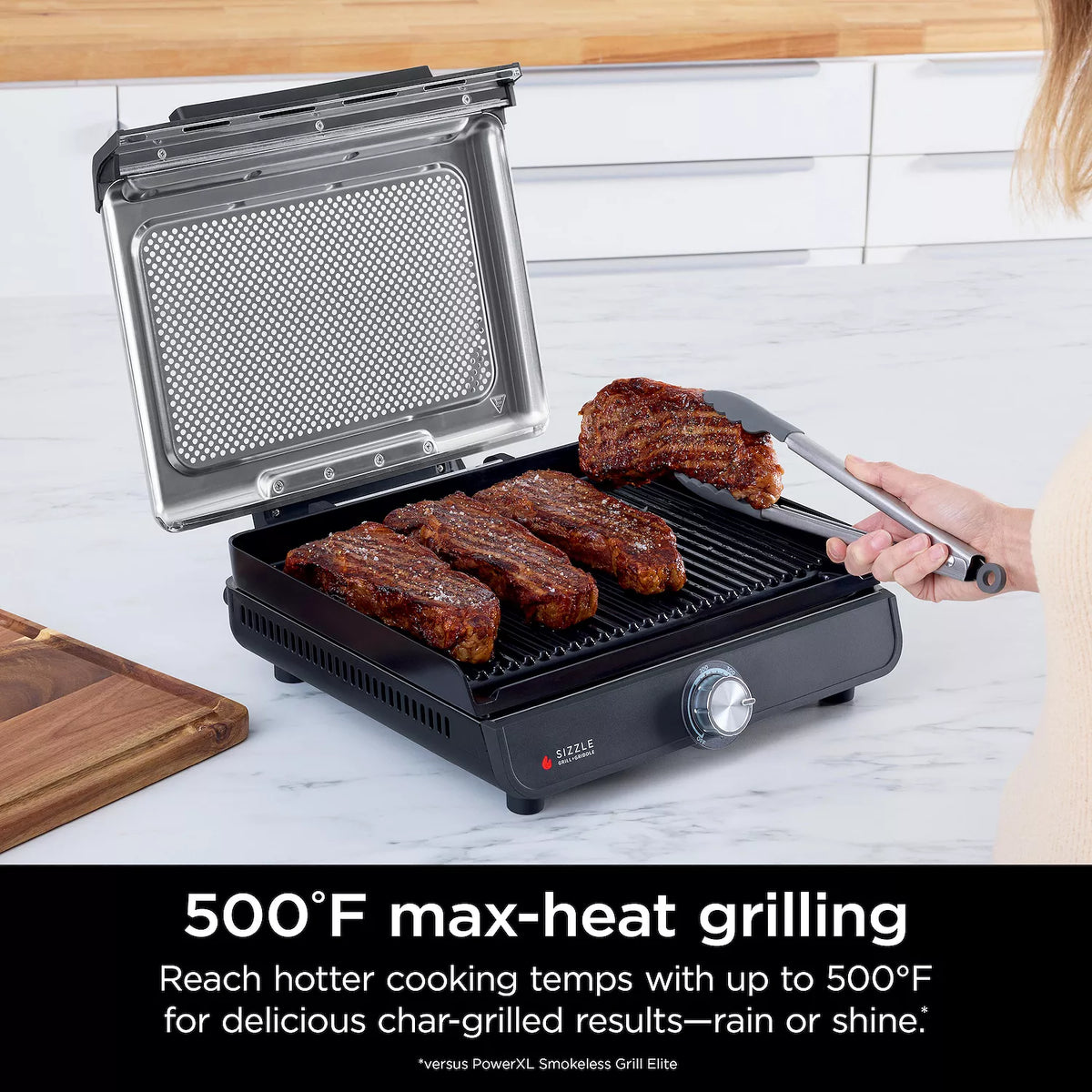 Ninja® Sizzle Indoor Grill & Griddle with Interchangeable Plates (GR101)