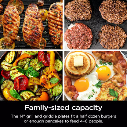 Ninja® Sizzle Indoor Grill & Griddle with Interchangeable Plates (GR101)