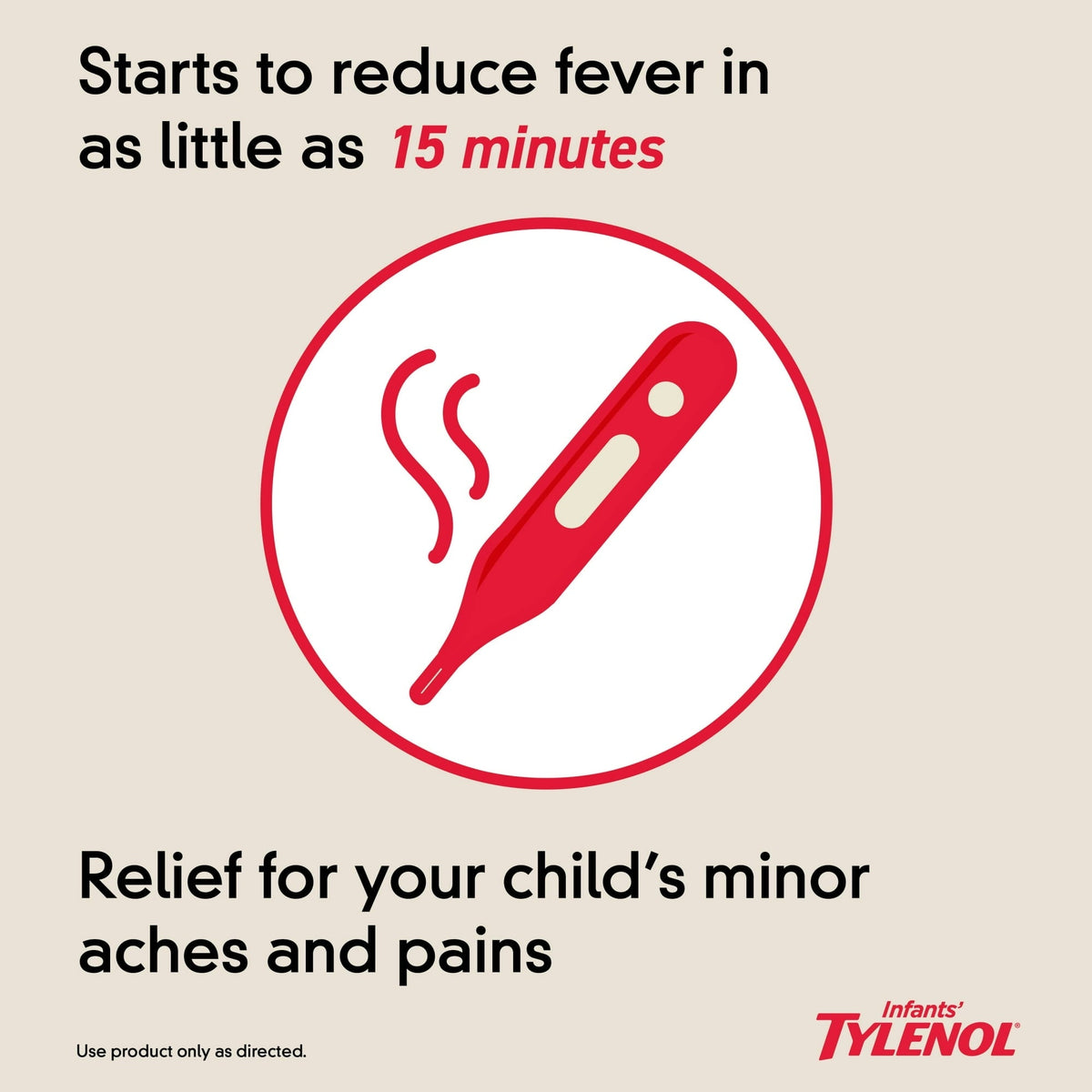 Infants' Tylenol Acetaminophen Liquid Medicine, Grape Flavor, 2 fl. oz
