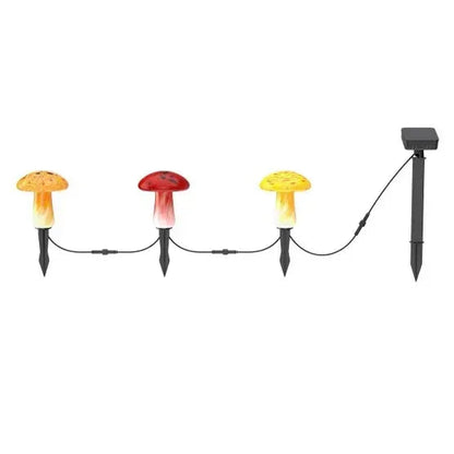 Infinity X1 Glass Solar Mushroom Landscape Lights, 2-pack