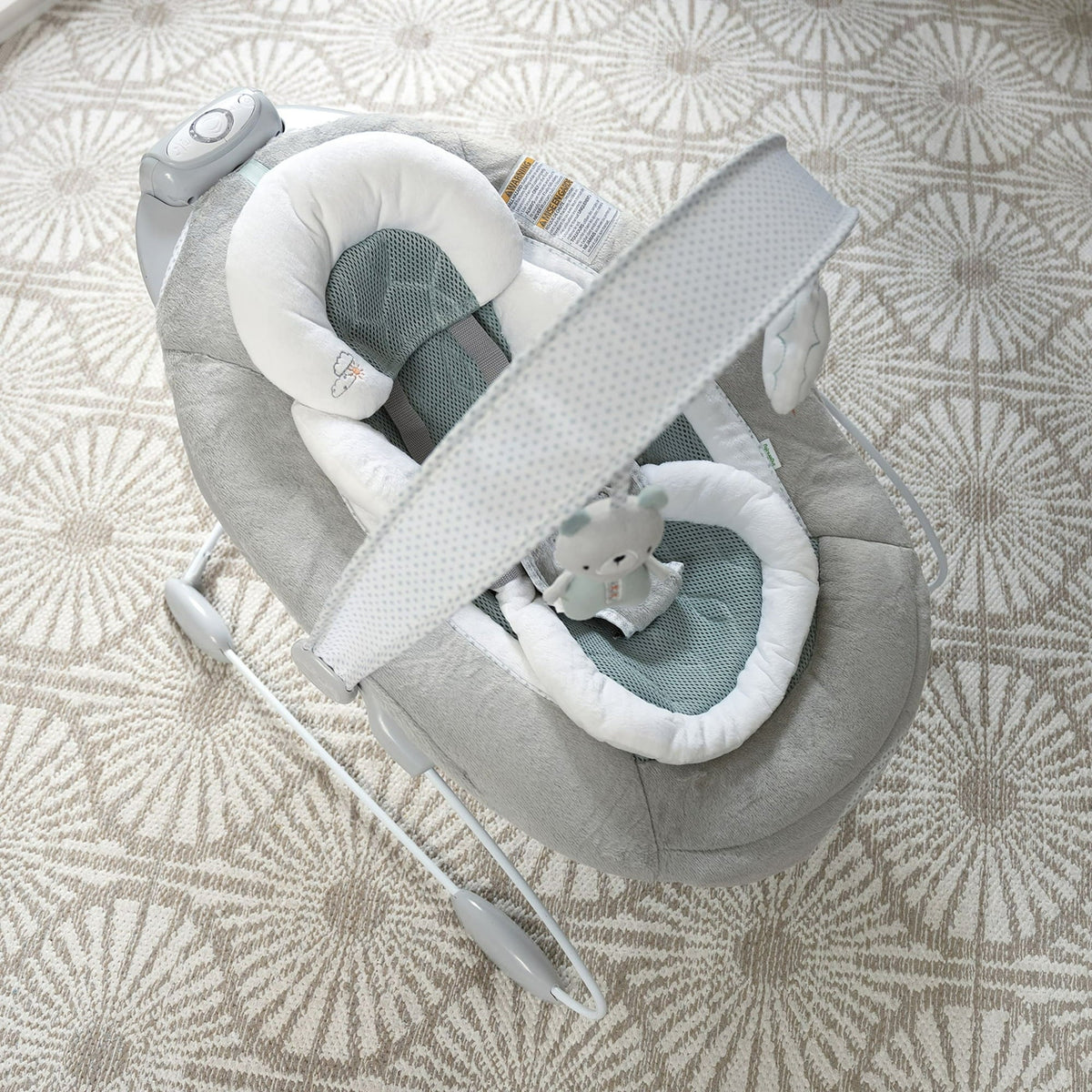 Ingenuity SmartBounce Automatic Baby Bouncer Seat, Ages 0-6 Months, Pemberton