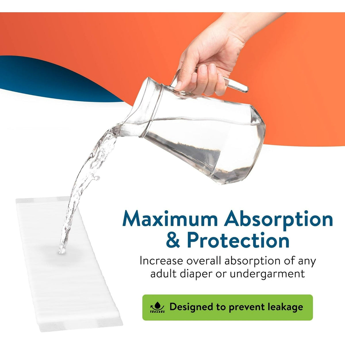 Inspire Incontinence Booster Pads Super Absorbent Incontinence Pad Insert Liner Women and Men Diaper Pads Inserts for Adult Diapers