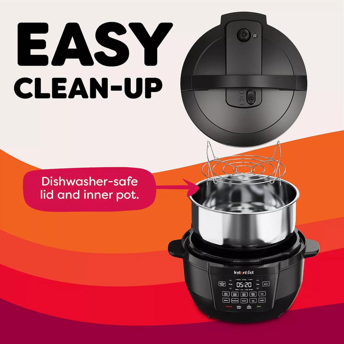 Instant Pot RIO Wide 7.5-qt. 7-in-1 Electric Multi-Cooker & Pressure Cooker