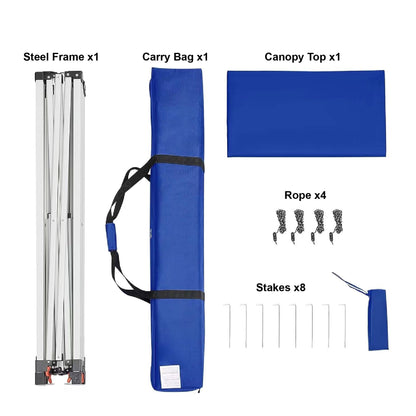 Ozark Trail 10' x 10' Instant Slant Leg Pop-up Canopy, Outdoor Shading Shelter
