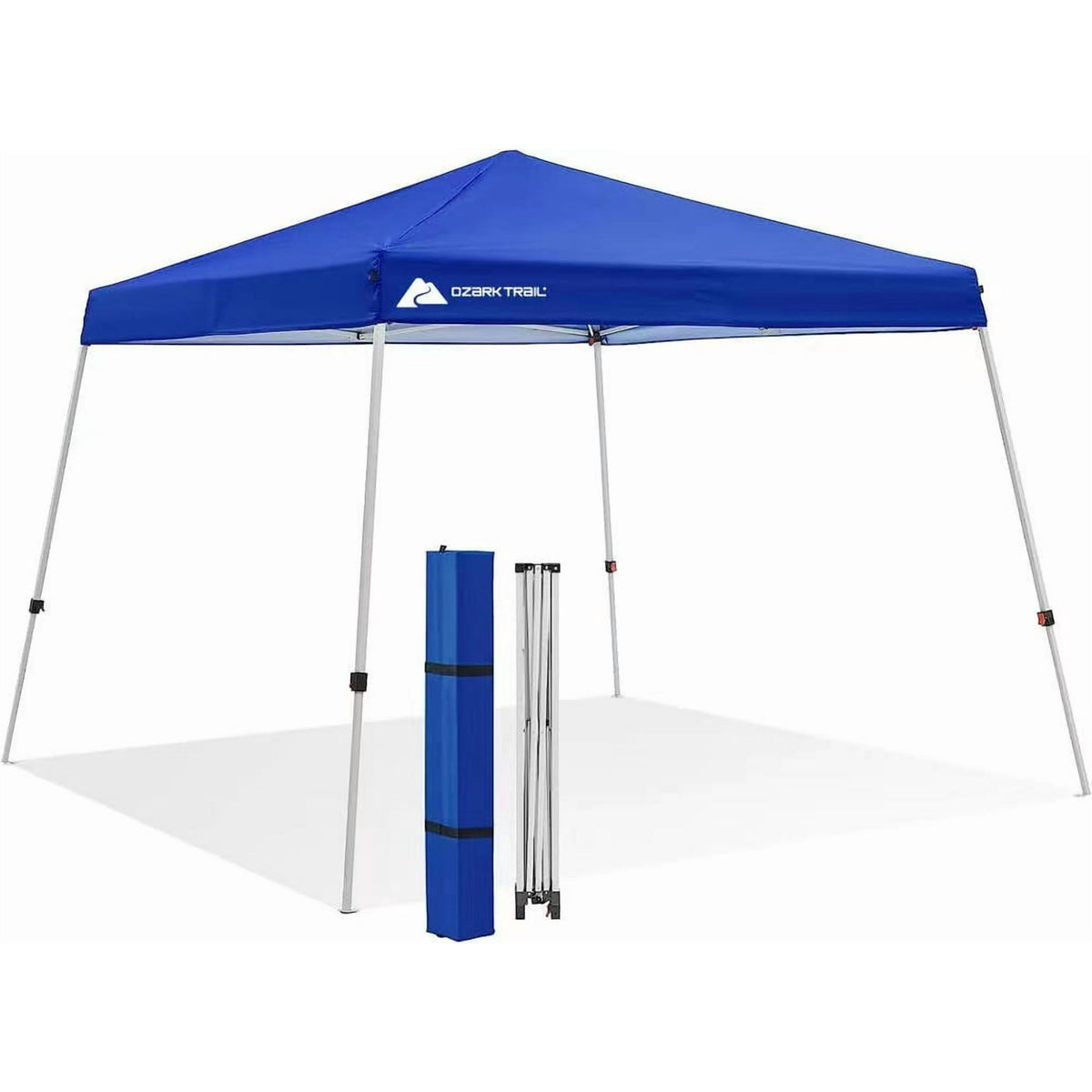 Ozark Trail 10' x 10' Instant Slant Leg Pop-up Canopy, Outdoor Shading Shelter