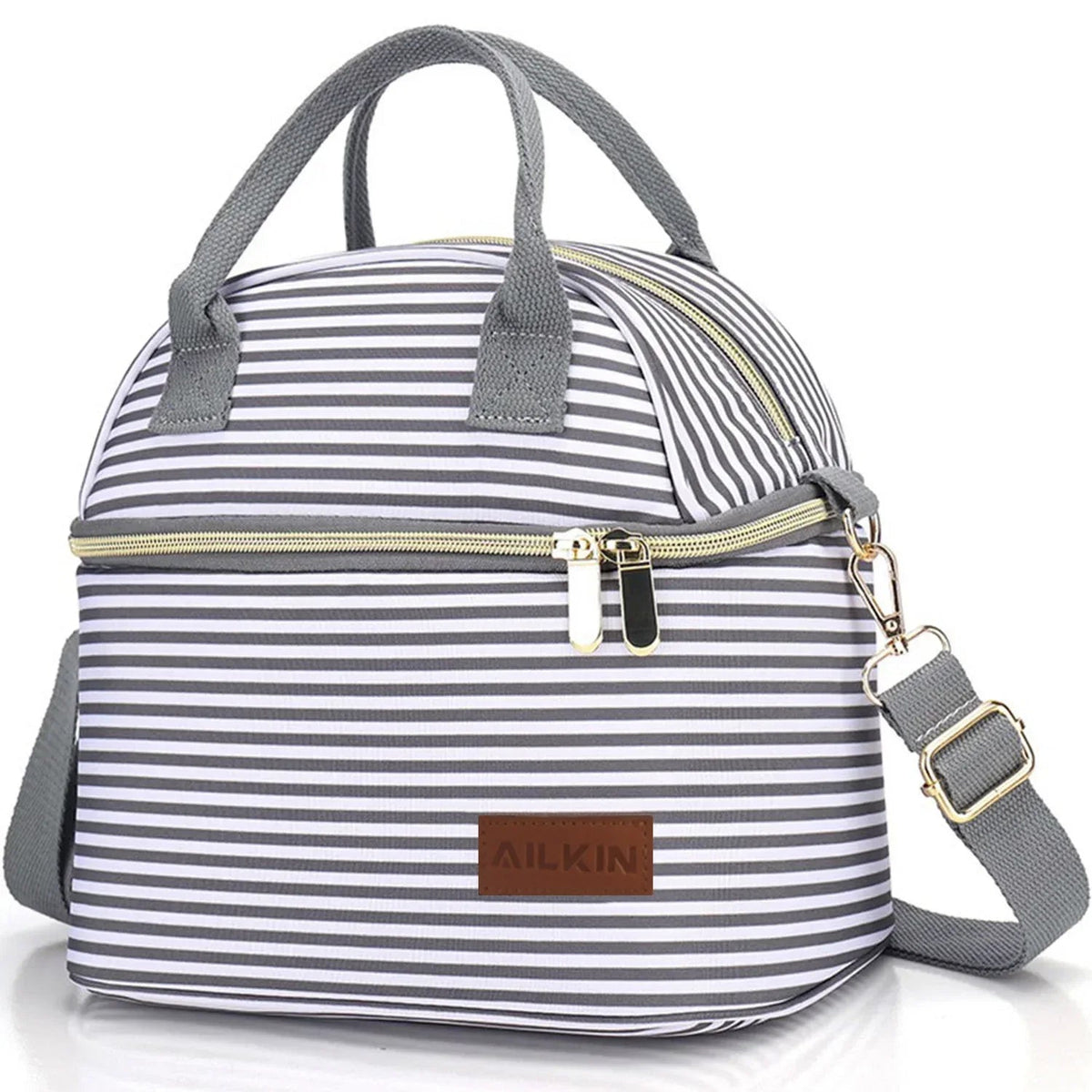 Insulated Lunch Bags for Women Men with Adjustable Shoulder Strap,AILKIN Large Lunch Box Tote Leakproof 8-12Hrs Cooler Reusable Thermal Lunch Bags for Women,Adults,School,Work,Office,Picnic,Daisy