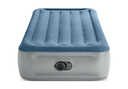 Intex 15" Twin Essential Rest Dura-Beam Airbed Mattress with Built-in Pump