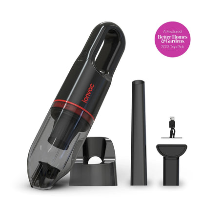 IonVac Handvac Handheld Cordless Vacuum, Pet-Friendly Multi-Surface Lightweight Vacuum Cleaner with USB Charging, Model #7441, Green