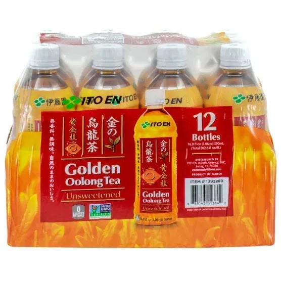 Ito En Golden Oolong Tea, Unsweetened, 16.9 oz, 12-count