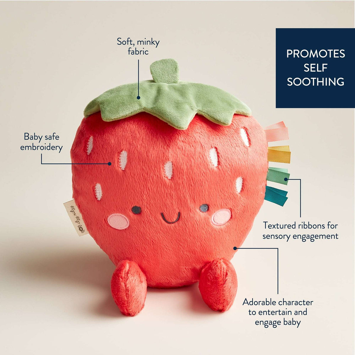 Itzy Ritzy Sweetie Snuggles™ Plush Strawberry
