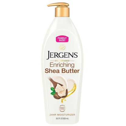 Jergens Shea Butter Hand and Body Lotion, Dry Skin Moisturizer, Dermatologist Tested