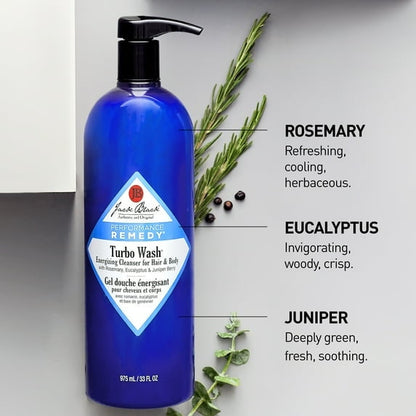 Jack Black Turbo Wash Energizing Cleanser, 10 fl oz