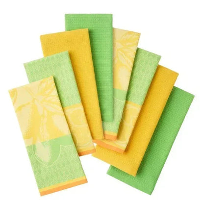 Jacquard Flatwoven Kitchen Towels, 8-pack