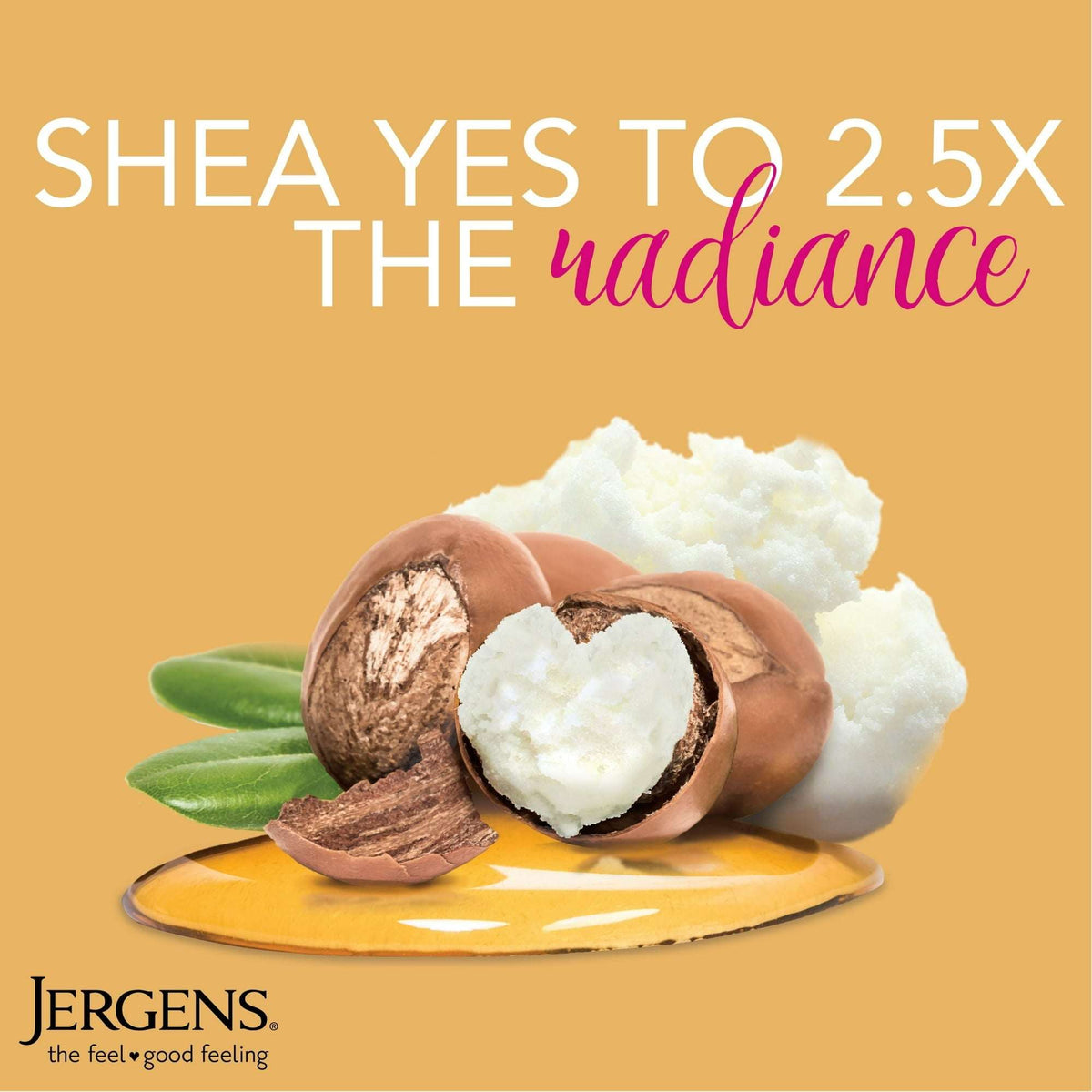 Jergens Shea Butter Hand and Body Lotion, Dry Skin Moisturizer, Dermatologist Tested