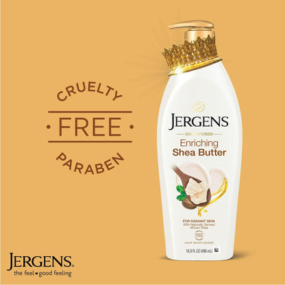 Jergens Shea Butter Hand and Body Lotion, Dry Skin Moisturizer, Dermatologist Tested