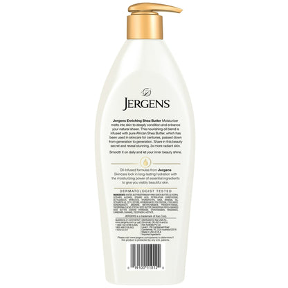 Jergens Shea Butter Hand and Body Lotion, Dry Skin Moisturizer, Dermatologist Tested