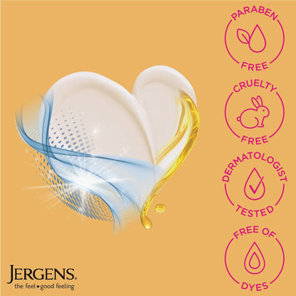 Jergens Skin Firming Body Lotion for Dry Skin, Moisturizer with Collagen, Elastin, 16.8 oz