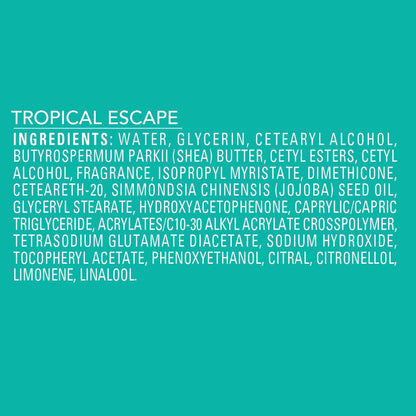 Jergens Shea Fusion Tropical Escape Scented Body Lotion with Shea Butter & Vitamin E for 24-Hour Moisture - 14 fl oz