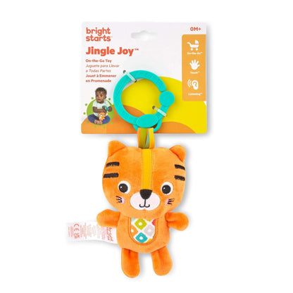 Jingle Joy Reach & Rattle Baby Toy for Stroller - Tiger - Unisex, Newborn +