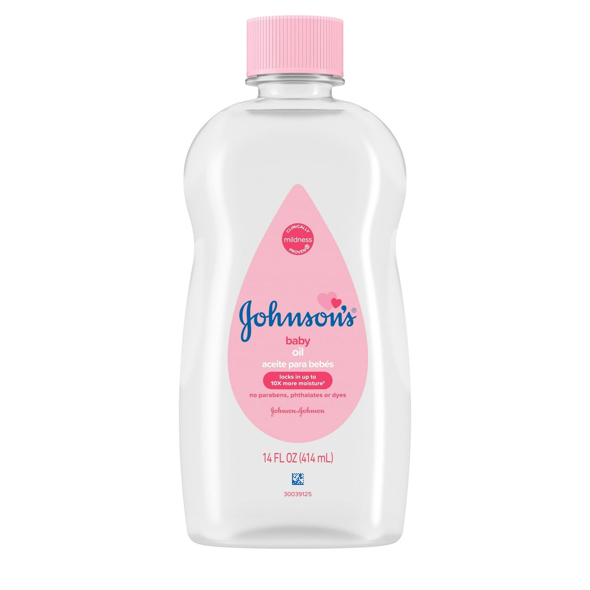 Johnson's Baby Body Moisturizing Oil, Liquid Mineral Oil for Baby Massage, Original, 14 fl oz