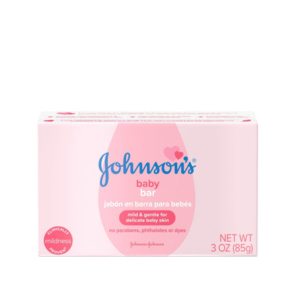 Johnson's Bar Soap Body Wash for Baby and Toddler, Gentle for Baby Bath and Skin Care, 3 oz
