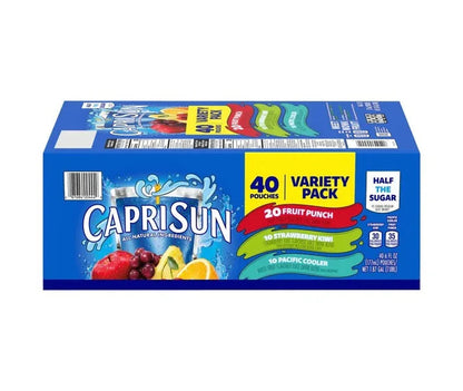 Capri Sun Juice Pouches, Variety Pack, 6 fl oz (40-pk)