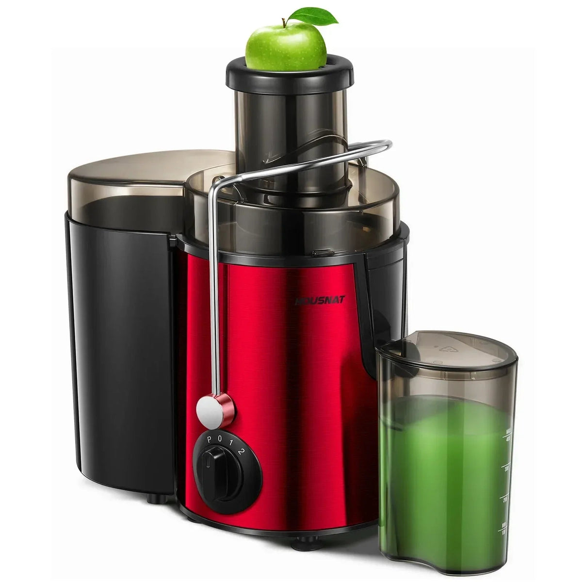 Juicer Machine with Wide Mouth 3" Feed Chute for Fruits and Vegetables, Black