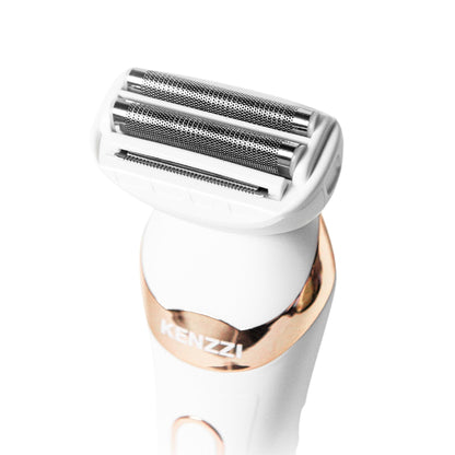 KENZZI Lady Shaver Rechargeable Electric Shaver for Women, Wet & Dry Use, Water-Resistant, Contouring Head