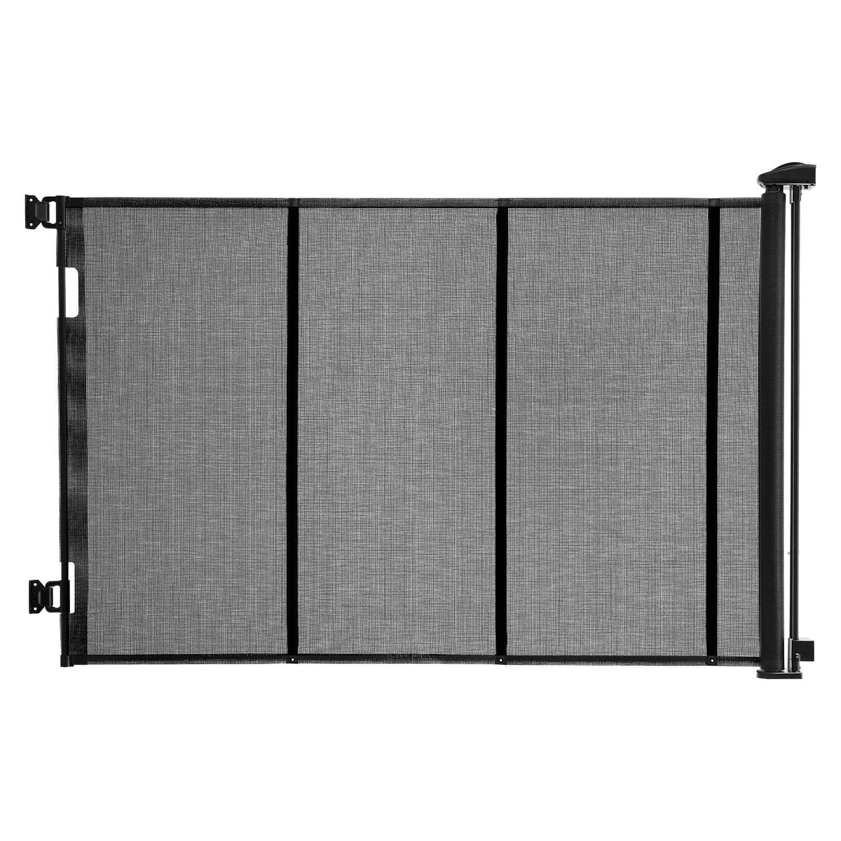 KFFKFF Retractable Safety Gate,Reinforced Fiberglass Design,Adjustable Mesh Barrier for Babies & Pets,Width up to 120 inches,38.5 inches High