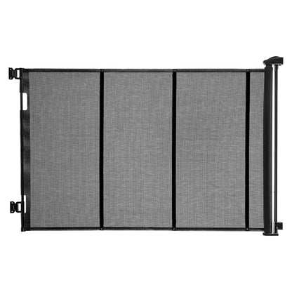 KFFKFF Retractable Safety Gate,Reinforced Fiberglass Design,Adjustable Mesh Barrier for Babies & Pets,Width up to 120 inches,38.5 inches High