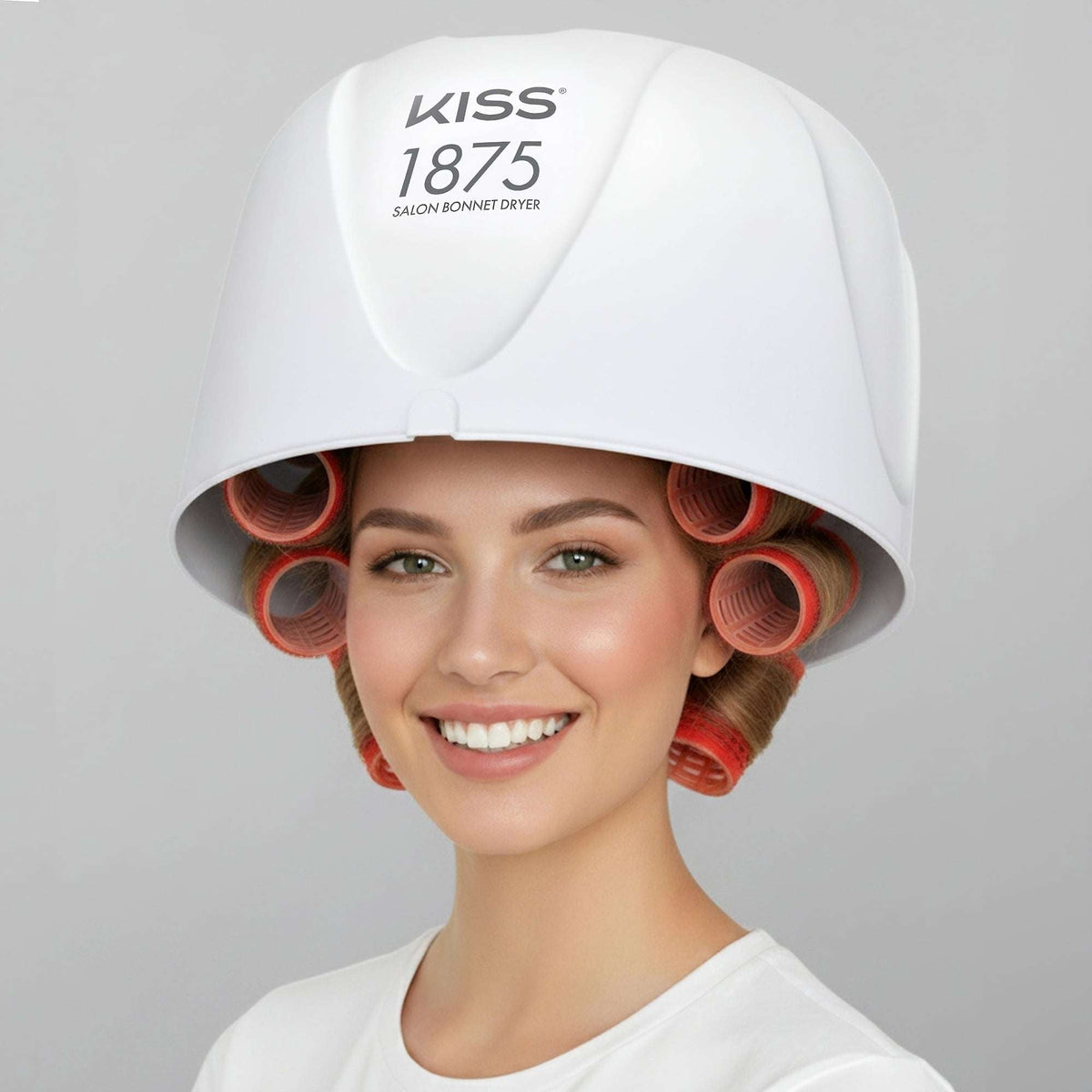 Kiss 1875W Salon Bonnet Portable Hair Dryer, Adjustable Height, 4 Heat Settings, 1 Piece
