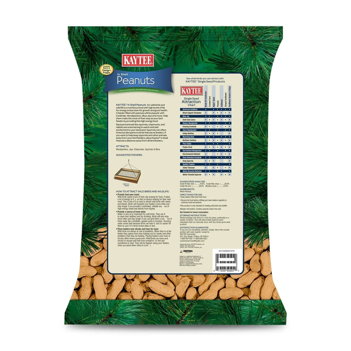 Kaytee In Shell Peanuts Wild Bird Feed, 5 Pounds