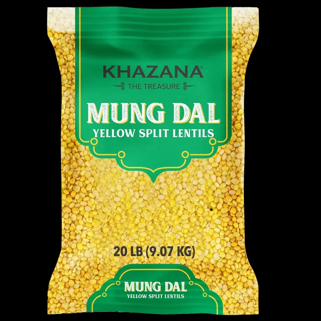 Khazana Mung Dal Yellow Split Lentils, 20 lbs