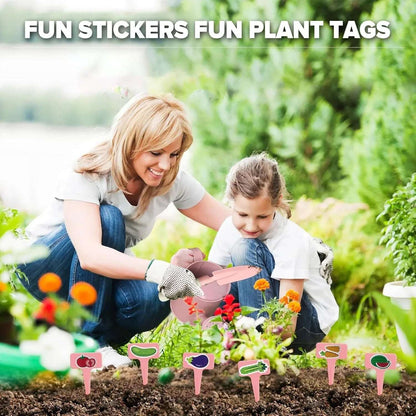 Kids Gardening Set 14Pcs Garden Tools with Tote Bag,Watering Can, Shovel, Apron, Garden Book and More Educational STEM Learning Outdoor for Toddlers Boys Girls
