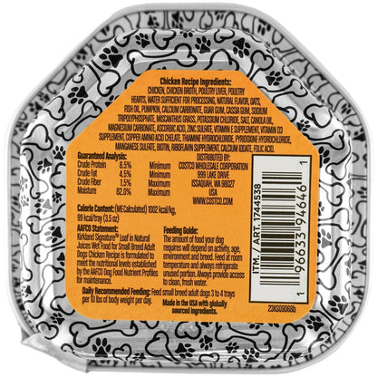 Kirkland Signature Loaf Wet Dog Food, Small Breed Adult Dogs, Variety Pack, 3.5 oz, 45 ct