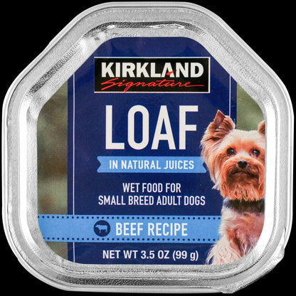 Kirkland Signature Loaf Wet Dog Food, Small Breed Adult Dogs, Variety Pack, 3.5 oz, 45 ct