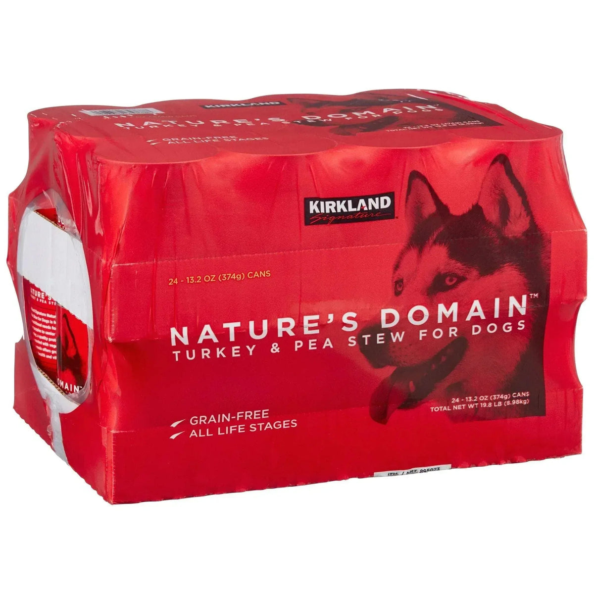 Kirkland Signature Nature's Domain Canned Dog Food, Turkey & Pea Stew, 13.2 oz, 24-count