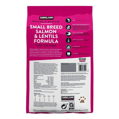Kirkland Signature Nature’s Domain Small Breed Salmon & Lentil Dog Food, 20 lb Bag