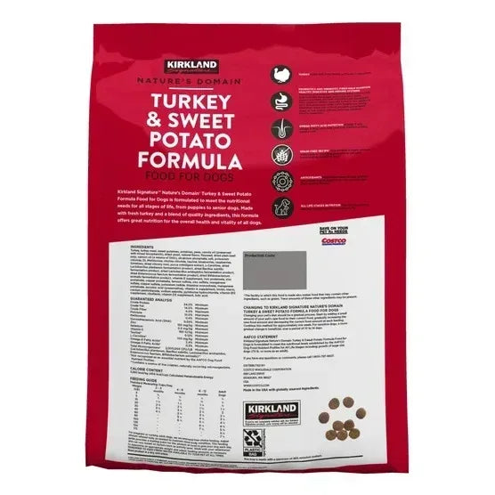 Kirkland Signature Nature's Domain Turkey and Sweet Potato Dog Food