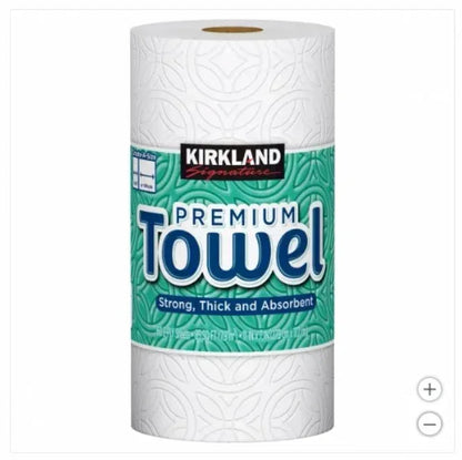 Kirkland Signature Paper Towels, 2-Ply, 160 Sheets, 12 Individually Wrapped Rolls