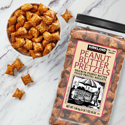 Kirkland Signature Peanut Butter Filled Pretzel Nuggets, 55 oz