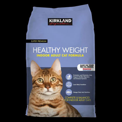 Kirkland Signature Super Premium Healthy Weight Indoor Adult Cat Formula, Cat Food, 20 lbs