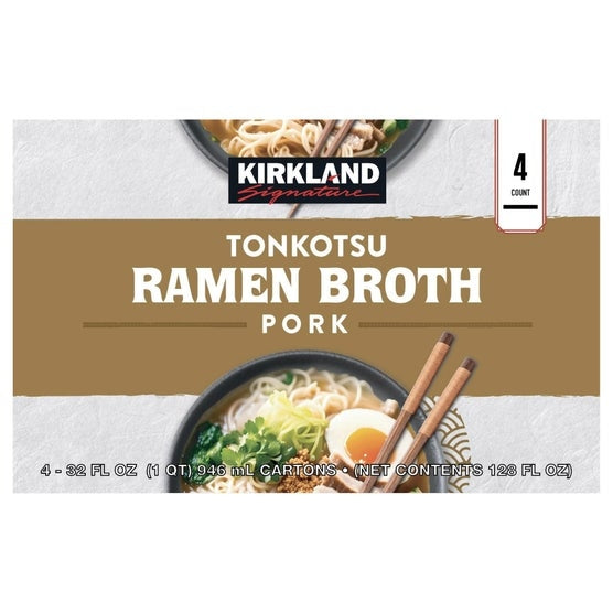 Kirkland Signature Tonkotsu Pork Ramen Broth, 32 fl oz, 4-count