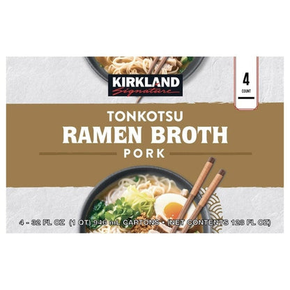 Kirkland Signature Tonkotsu Pork Ramen Broth, 32 fl oz, 4-count