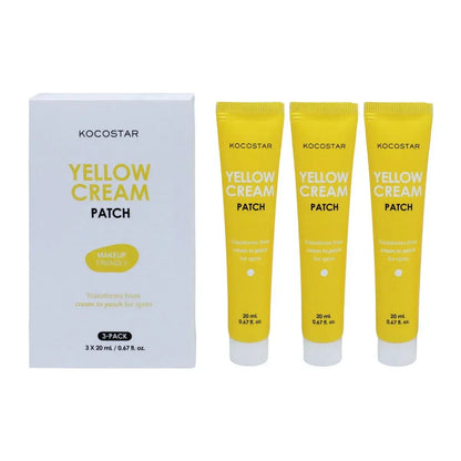 Kocostar Yellow Cream Patch - Blemish Relief, 0.67 fl oz, 3-pack