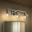 Kohler Orime Three-light Globe Glass Shade Wall Sconce