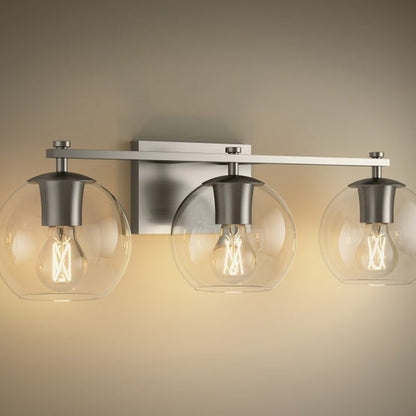 Kohler Orime Three-light Globe Glass Shade Wall Sconce