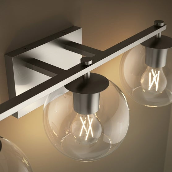 Kohler Orime Three-light Globe Glass Shade Wall Sconce