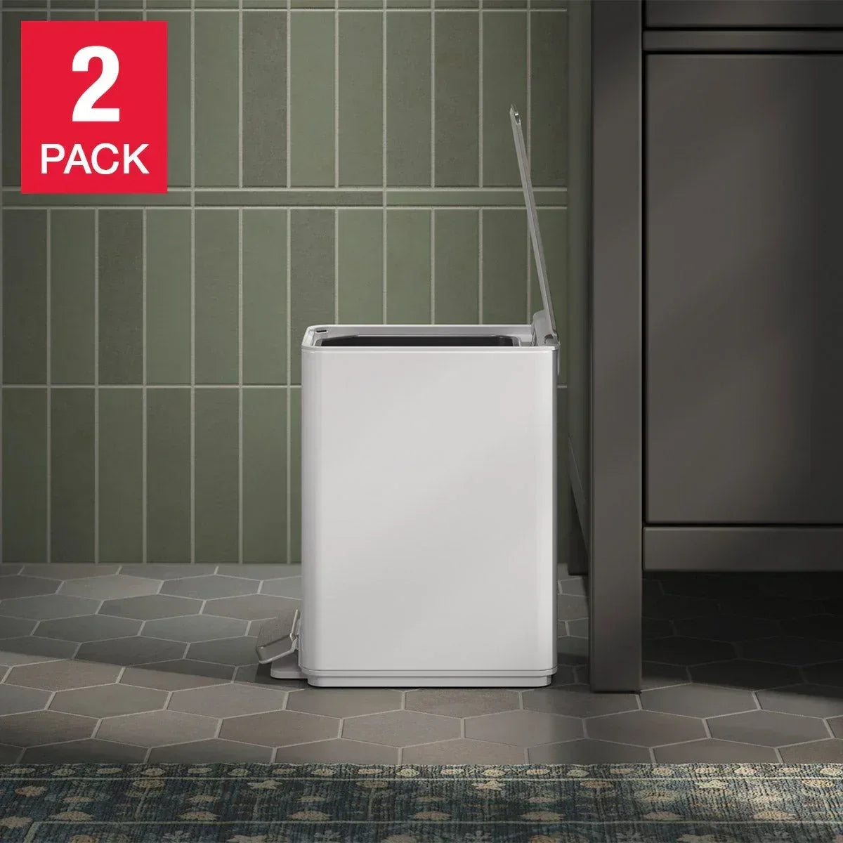 Kohler 6L Step Trash Can, 2-pack